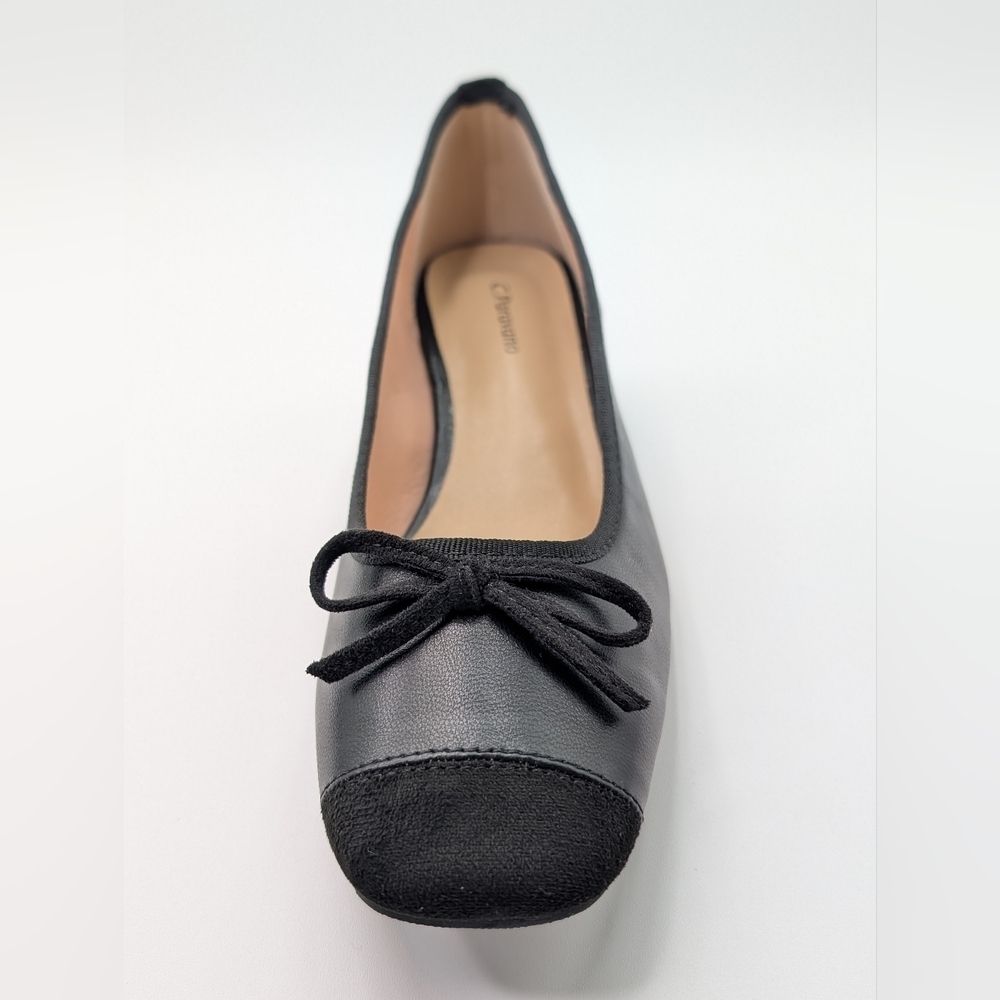 NWOT C. Paravano Toe Bowknot Ballet Flats Size US 8.5 EU 39 - Picture 7 of 16
